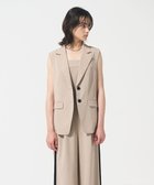 【グレース コンチネンタル/GRACE CONTINENTAL】のバックチュールジレ ベージュ|ID: prp329100004582952 ipo3291000000033684449