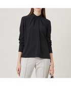【アイシービー/iCB】の【洗える】ストレッチジョーゼット ハイネックブラウス ブラック系|ID: prp329100004582965 ipo3291000000032647039