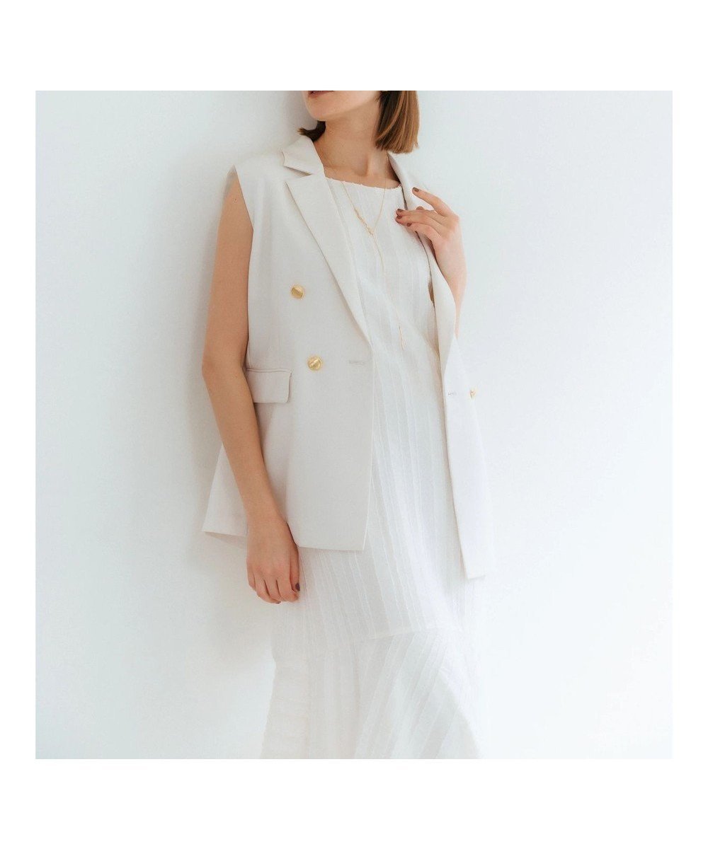【イェッカ ヴェッカ/YECCA VECCA】のテーラードジレジャケット 人気、トレンドファッション・服の通販 founy(ファニー) 　ファッション　Fashion　レディースファッション　Ladies' Fashion Online　アウター　Coat Outerwear　ジャケット　Jackets　テーラードジャケット　Tailored Jackets　ジャケット　Jacket　ストレート　Straight　フロント　Front　ポケット　Pocket　エレガント 上品　Elegant　再入荷　Restock/Back In Stock/Re Arrival　夏　Summer　春　Spring　S/S・春夏　Ss・Spring/Summer　 other-1|ID: prp329100004582973 ipo3291000000032664017