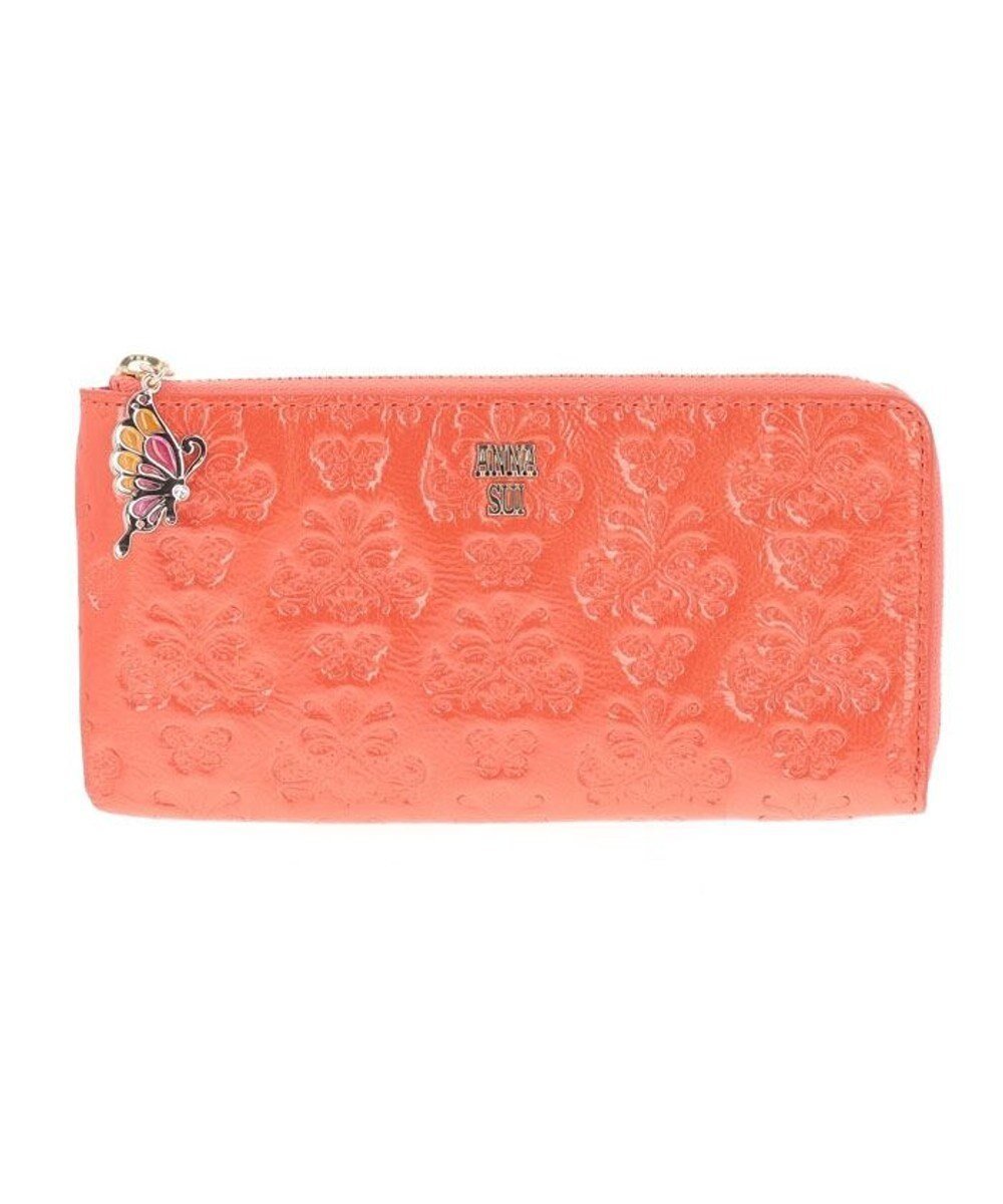 【アナスイ/ANNA SUI】のマープル 薄マチ長財布 インテリア・キッズ・メンズ・レディースファッション・服の通販 founy(ファニー) 　ファッション　Fashion　レディースファッション　Ladies' Fashion Online　財布　Wallets　財布　Wallet　透かし　Watermark　サーモン|ID: prp329100004583142 ipo3291000000032663601