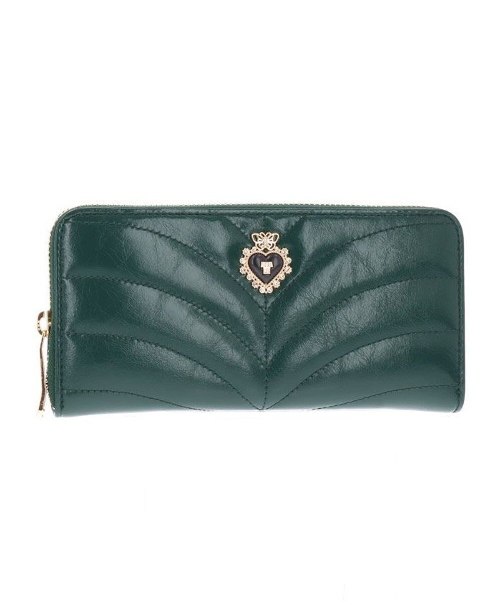 【アナスイ/ANNA SUI】のポワロ ラウンド長財布 インテリア・キッズ・メンズ・レディースファッション・服の通販 founy(ファニー) ファッション Fashion レディースファッション Fashion for Women ミニ財布・二つ折り財布 Wallets & Card Cases おすすめ Recommended / Our Picks クラシック Classic, Timeless Style バタフライ Butterfly, Butterfly Motif ブローチ Brooch, Pin Brooch プリント Print, Printed Pattern ラウンド Round, Round Neck 財布 Wallet, Purse グリーン|ID: prp329100004583144 ipo3291000000033673997