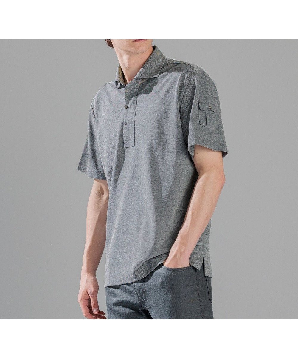 【ジョゼフ オム/JOSEPH HOMME / MEN】の【接触冷感】アイスコットンカノコ ポロ インテリア・キッズ・メンズ・レディースファッション・服の通販 founy(ファニー) 　ファッション　Fashion　メンズファッション　Men's Style Online　トップス・カットソー　Tops/Tshirt/Men　シャツ　Shirts　ポロシャツ　Polo Shirts　シンプル　Simple　ジップ　Zip　ドット　Dot　フォルム　Form　フラップ　Flap　フロント　Front　ポケット　Pocket　ポロシャツ　Polo Shirt　夏　Summer　定番　Standard　春　Spring　S/S・春夏　Ss・Spring/Summer　ライトグレー系|ID: prp329100004583579 ipo3291000000032649552