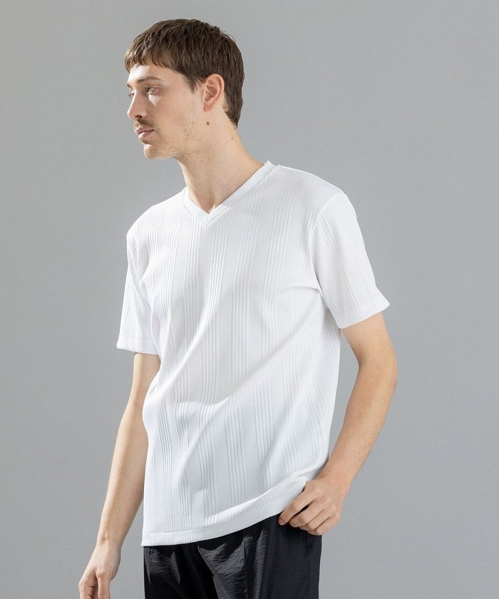 【ジョゼフ オム/JOSEPH HOMME / MEN】のテックリブジャージー Vネック半袖カットソー インテリア・キッズ・メンズ・レディースファッション・服の通販 founy(ファニー) https://founy.com/ ファッション Fashion メンズファッション Men's Style Online トップス・カットソー Tops/Tshirt/Men シャツ Shirts カットソー Cut And Sew ジャケット Jacket ベーシック Basic レギュラー Regular エレガント 上品 Elegant 半袖 Short Sleeve 夏 Summer 春 Spring S/S・春夏 Ss・Spring/Summer 無地 Plain Color |ID: prp329100004583600 ipo3291000000032487140