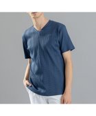 【ジョゼフ オム/JOSEPH HOMME / MEN】のテックリブジャージー Vネック半袖カットソー ダルブルー系|ID: prp329100004583600 ipo3291000000032487142