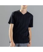 【ジョゼフ オム/JOSEPH HOMME / MEN】のテックリブジャージー Vネック半袖カットソー ブラック系|ID: prp329100004583600 ipo3291000000032487143