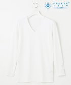 【23区 ゴルフ/23区GOLF / MEN】の【MEN】氷撃シリーズ【接触冷感/防臭/UVケア/吸水速乾】Vネック インナー ホワイト系|ID: prp329100004583601 ipo3291000000032757407