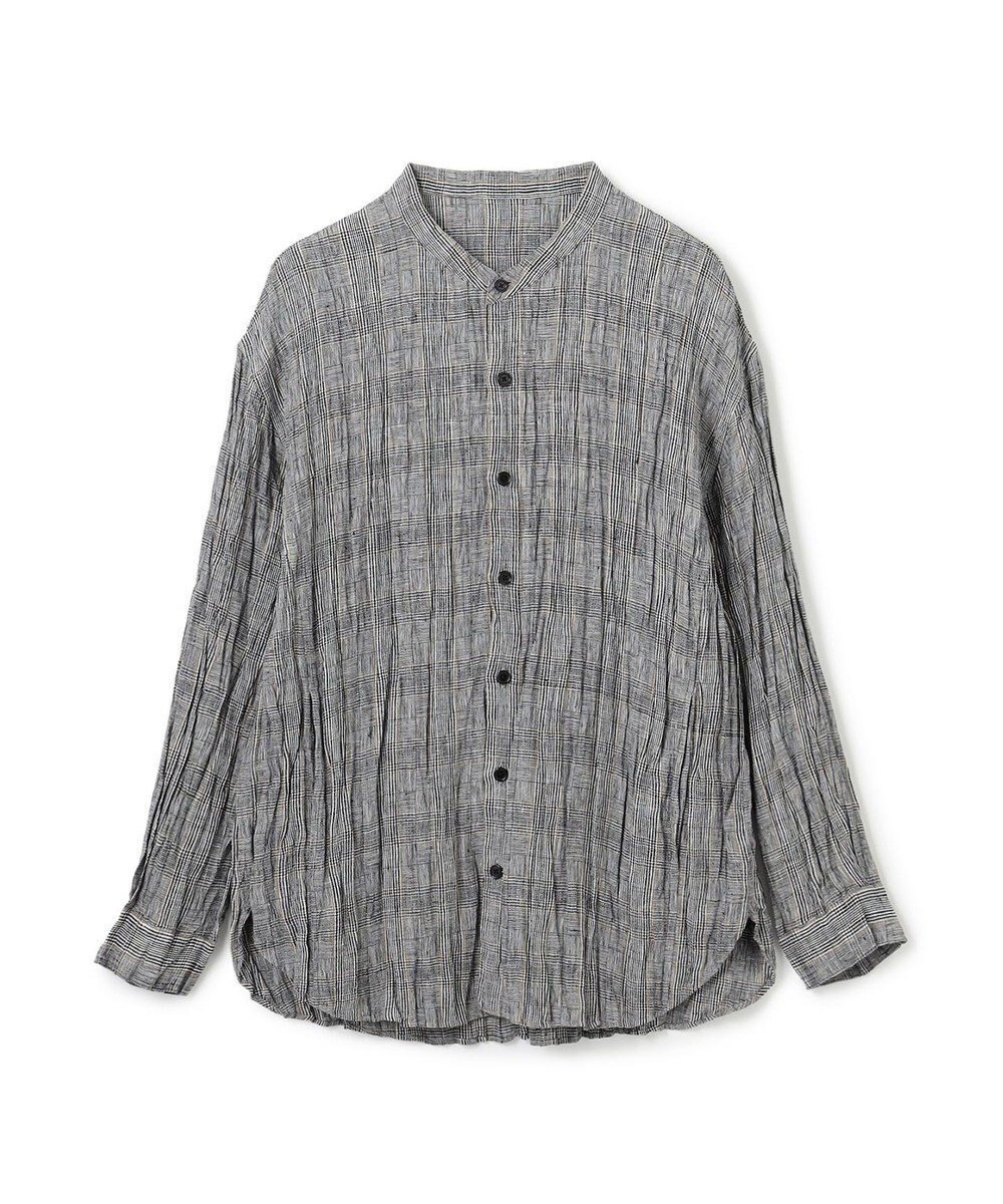【ジョゼフ オム/JOSEPH HOMME / MEN】の【HIGH GRADE LINE】マックスプリーツワッシャー バンドカラーシャツ インテリア・キッズ・メンズ・レディースファッション・服の通販 founy(ファニー) 　ファッション　Fashion　メンズファッション　Fashion for Men　トップス・カットソー　Cut & Sew Tops　メンズシャツ　Shirts　春　Spring　シルク　Silk, 100% Silk　フォルム　Silhouette, Form　プリーツ　Pleats, Pleated　羽織　Haori, Light Jacket　ラウンド　Round, Round Neck　リラックス　Relax, Relaxed Fit　S/S・春夏　SS, Spring/Summer, Warm Season　夏　Summer　エレガント 上品　Elegant　ライトグレー系4|ID: prp329100004583602 ipo3291000000032990490