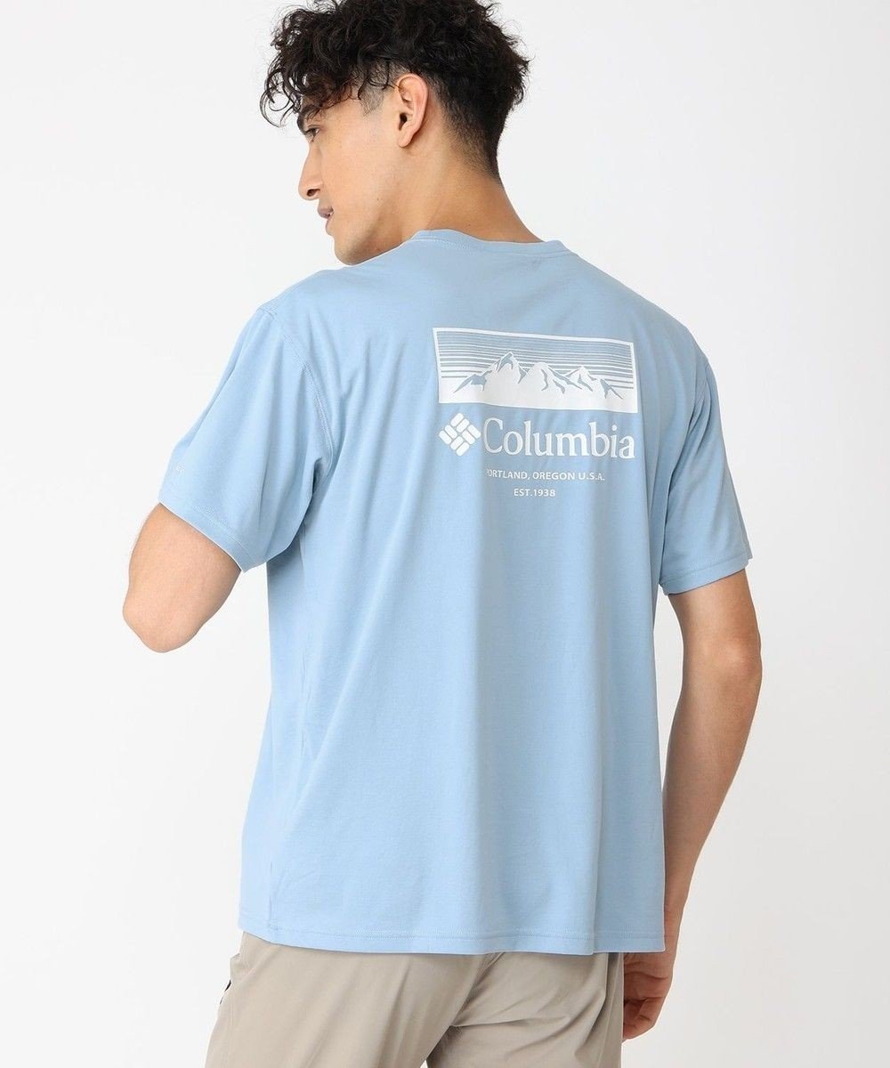 【コロンビア/Columbia / MEN】のColumbia/ グレイシャルビスタグラフィックTシャツ /コロンビア インテリア・キッズ・メンズ・レディースファッション・服の通販 founy(ファニー) 　ファッション　Fashion　メンズファッション　Men's Style Online　トップス・カットソー　Tops/Tshirt/Men　シャツ　Shirts　おすすめ　Recommend　カットソー　Cut And Sew　グラフィック　Graphic　半袖　Short Sleeve　夏　Summer　S/S・春夏　Ss・Spring/Summer　A/W・秋冬　Aw・Autumn/Winter・Fw・Fall-Winter　Ripple Blue、 Mountain|ID: prp329100004583604 ipo3291000000032487225