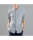 【ジョゼフ オム/JOSEPH HOMME / MEN】のシガーカッタージャガード ウイングカラー半袖シャツ ライトグレー系|ID: prp329100004583612 ipo3291000000033629489