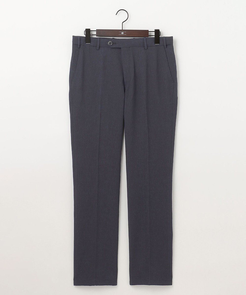 【ジョセフ アブード/JOSEPH ABBOUD / MEN】の【ウエストも伸びる/驚きの多機能性】ドライサッカー パンツ インテリア・キッズ・メンズ・レディースファッション・服の通販 founy(ファニー) 　ファッション　Fashion　メンズファッション　Fashion for Men　ボトムス　Bottoms　ウォッシャブル　Machine Washable　春　Spring　抗菌　Antibacterial, Bacteria-Resistant　サッカー　Seersucker, Summer Fabric　ストレッチ　Stretch, Stretchy Fabric　チェック　Check, Plaid, Tartan　ドレープ　Drape, Draping Fabric　フロント　Front, Front Design　プリント　Print, Printed Pattern　ポケット　Pocket, Pocket Detail　メランジ　Melange, Mixed Yarn　S/S・春夏　SS, Spring/Summer, Warm Season　夏　Summer　ネイビー系7|ID: prp329100004583613 ipo3291000000033357076