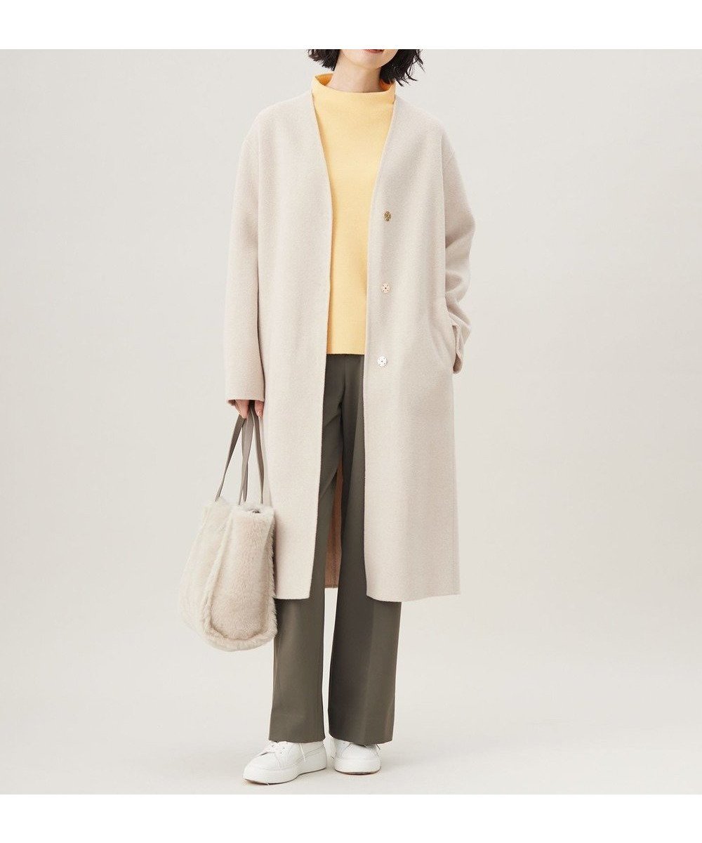 【自由区/JIYU-KU】のウールリバーロング コート 人気、トレンドファッション・服の通販 founy(ファニー) 　ファッション　Fashion　レディースファッション　Ladies' Fashion Online　アウター　Coat Outerwear　コート　Coats　ジャケット　Jackets　インナー　Inner　エレガント 上品　Elegant　ガウン　Gown　ショート　Short　シンプル　Simple　ジャケット　Jacket　ドロップ　Drop　バランス　Balance　フォルム　Form　ロング　Long　A/W・秋冬　Aw・Autumn/Winter・Fw・Fall-Winter　 other-1|ID: prp329100004583625 ipo3291000000032487843
