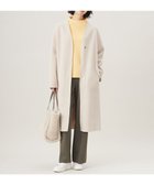 【自由区/JIYU-KU】のウールリバーロング コート 人気、トレンドファッション・服の通販 founy(ファニー) ファッション Fashion レディースファッション Ladies' Fashion Online アウター Coat Outerwear コート Coats ジャケット Jackets インナー Inner エレガント 上品 Elegant ガウン Gown ショート Short シンプル Simple ジャケット Jacket ドロップ Drop バランス Balance フォルム Form ロング Long A/W・秋冬 Aw・Autumn/Winter・Fw・Fall-Winter thumbnail ベージュヘリンボン|ID: prp329100004583625 ipo3291000000032487844