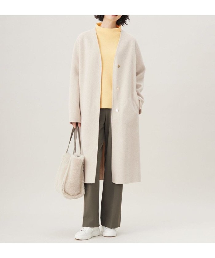 【自由区/JIYU-KU】のウールリバーロング コート インテリア・キッズ・メンズ・レディースファッション・服の通販 founy(ファニー) https://founy.com/ ファッション Fashion レディースファッション Fashion for Women アウター Coat / Outerwear Collection コート・ロングコート・ピーコート Long Coats, Peacoats & More レディースジャケット・軽アウター Jackets インナー Innerwear エレガント 上品 Elegant ガウン Gown, Robe ショート Short, Short Length シンプル Simple, Minimal ジャケット Jacket, Outerwear ドロップ Drop Shoulder, Dropped Style バランス Balance, Style Balance フォルム Silhouette, Form ロング Long, Long-Length A/W・秋冬 Autumn/Winter |ID: prp329100004583625 ipo3291000000033531959