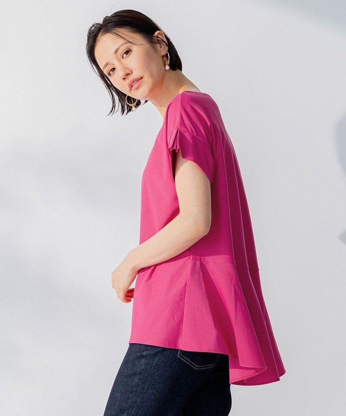 【自由区/JIYU-KU】の【WEB限定】【UVケア・吸汗速乾・洗える・XSサイズあり】ファンクショナルツイストジャージー カットソー インテリア・キッズ・メンズ・レディースファッション・服の通販 founy(ファニー) https://founy.com/ ファッション Fashion レディースファッション Ladies' Fashion Online トップス・カットソー Tops/Tshirt シャツ/ブラウス Shirts/Blouses ロング / Tシャツ T-Shirts カットソー Cut and Sewn おすすめ Recommend カットソー Cut And Sew シンプル Simple ドレープ Drape フレア Flare 夏 Summer 春 Spring S/S・春夏 Ss・Spring/Summer 洗える Washable |ID: prp329100004583631 ipo3291000000032665511