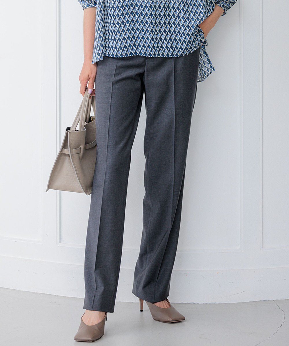 【23区/NIJYUSANKU】の【セットアップ対応/新色追加】ラフィーネウール フルレングスパンツ インテリア・キッズ・メンズ・レディースファッション・服の通販 founy(ファニー) 　ファッション　Fashion　レディースファッション　Fashion for Women　セットアップ　Matching Sets　レディースパンツ・ボトムス　Pants & Trousers / Bottoms　ジャケット　Jacket, Outerwear　スーツ　Suit, Formalwear　セットアップ　Set-Up, Coordinated Outfit　タイトスカート　Pencil Skirt, Tight Skirt　テーパード　Tapered, Tapered Pants　定番　Standard, Basic Item　フレア　Flare, Flared　ベーシック　Basic, Essential　マニッシュ　Mannish, Boyish　無地　Plain, Solid Color　A/W・秋冬　Autumn/Winter　S/S・春夏　SS, Spring/Summer, Warm Season　夏　Summer　エレガント 上品　Elegant　グレー系|ID: prp329100004583672 ipo3291000000033684564