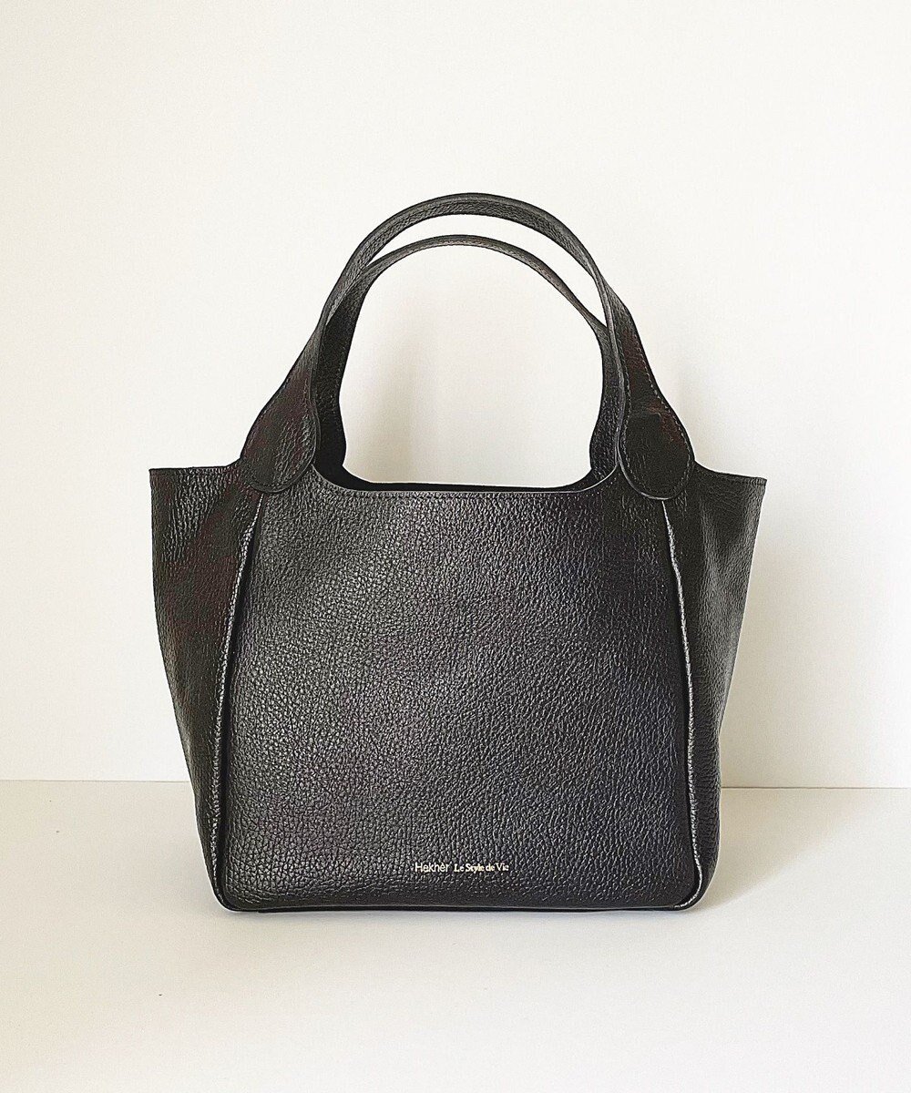 【エクエル ル スティル デヴィ/Hekher Le Style de Vie】の【日本製/セレモニーにも】シュリンクレザー ハンドバッグ small インテリア・キッズ・メンズ・レディースファッション・服の通販 founy(ファニー) 　ファッション　Fashion　レディースファッション　Fashion for Women　エレガント 上品　Elegant　財布　Wallet, Purse　ハンド　Hand, Handmade　フィット　Fit, Slim Fit　ポケット　Pocket, Pocket Detail　日本製　Made In Japan　セレモニー　Ceremony　ビジネス 仕事 通勤　Business / Work / Commuting　ブラック|ID: prp329100004583711 ipo3291000000032676007