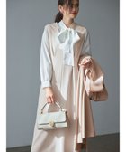 【エニィ スィス/any SiS】の【優木まおみさんコラボ】秒映えセレモニー ブラウス × ジャンパースカート オフ×ライトベージュ|ID: prp329100004583790 ipo3291000000035710856