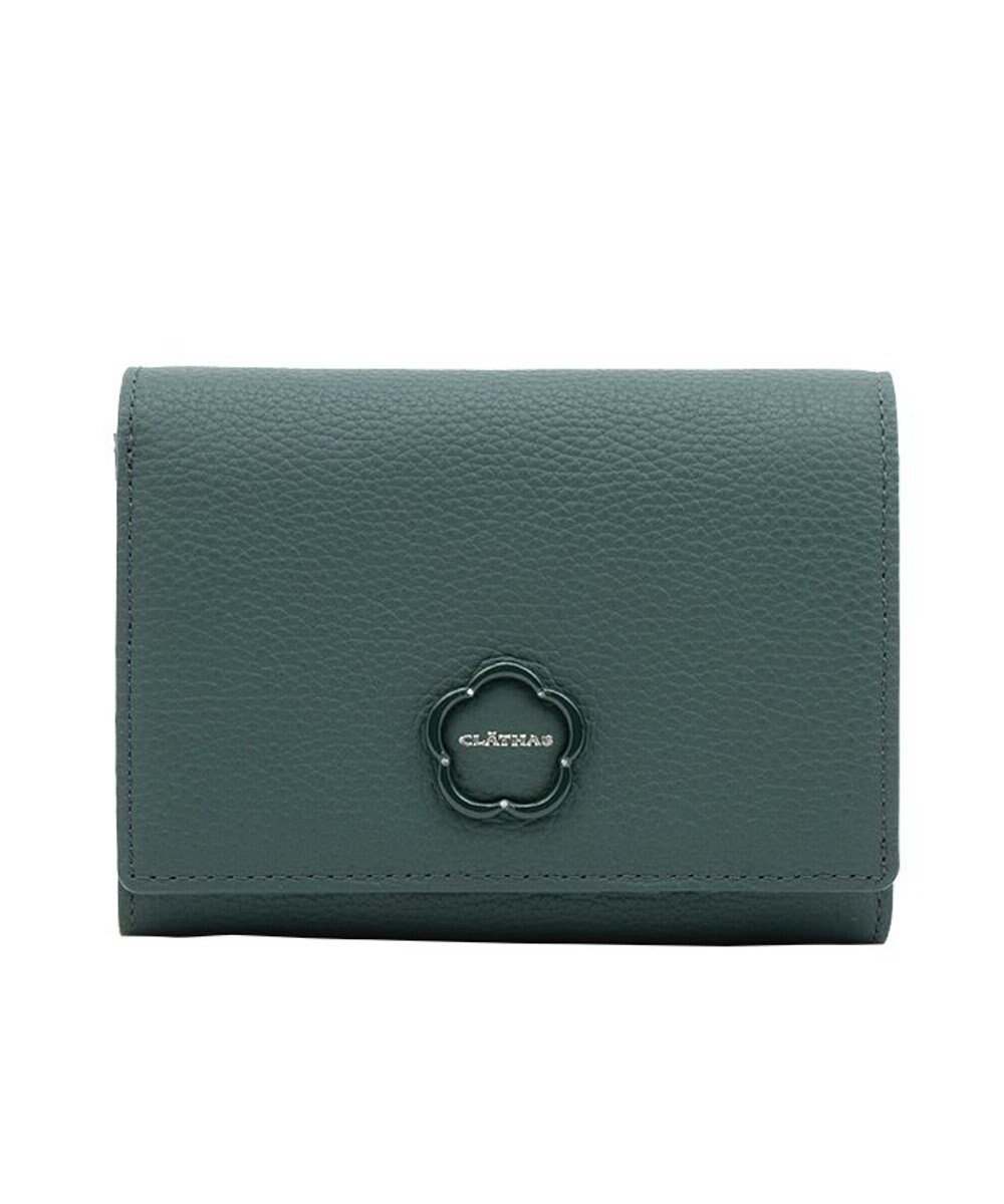 【クレイサス/CLATHAS】のブルトン 二つ折り財布(カード収納枚数増) インテリア・キッズ・メンズ・レディースファッション・服の通販 founy(ファニー) 　ファッション　Fashion　レディースファッション　Ladies' Fashion Online　財布　Wallets　ワンポイント　One Point　財布　Wallet　グリーン|ID: prp329100004583796 ipo3291000000032490843
