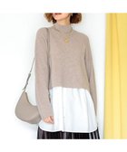 【23区/NIJYUSANKU】の【洗える】レイヤードコンビ ニット 人気、トレンドファッション・服の通販 founy(ファニー) ファッション Fashion レディースファッション Ladies' Fashion Online トップス・カットソー Tops/Tshirt ニット Knit Tops 2024年 2024 2024-2025秋冬・A/W Aw/Autumn/Winter/Fw/Fall/2024-2025 冬 Winter なめらか Smooth インナー Inner ストレッチ Stretch セーター Sweater トレンド Trend 洗える Washable 畦 Ridge A/W・秋冬 Aw・Autumn/Winter・Fw・Fall-Winter thumbnail ベージュ系|ID: prp329100004583869 ipo3291000000032557085