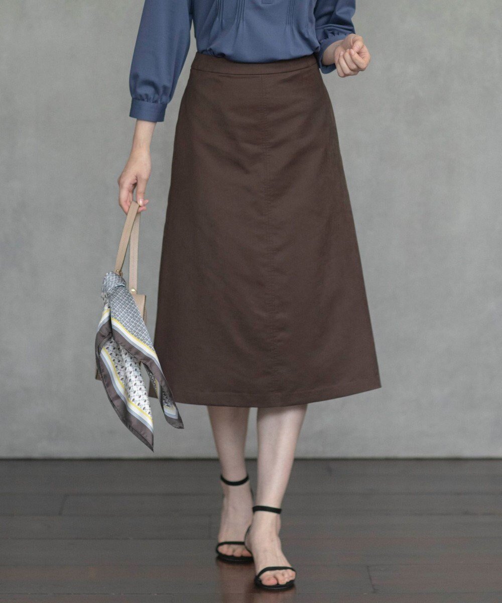 【ジェイ プレス/J.PRESS】の【洗える】シルセームスエード スカート インテリア・キッズ・メンズ・レディースファッション・服の通販 founy(ファニー) 　ファッション　Fashion　レディースファッション　Fashion for Women　スカート　Skirts　洗える　Machine Washable　コンパクト　Compact, Small Size　シンプル　Simple, Minimal　セットアップ　Set-Up, Coordinated Outfit　フェミニン　Feminine, Girly　ブルゾン　Blouson, Bomber Jacket　ポケット　Pocket, Pocket Detail　リラックス　Relax, Relaxed Fit　A/W・秋冬　Autumn/Winter　日本製　Made In Japan　ビジネス 仕事 通勤　Business / Work / Commuting　ダークブラウン系|ID: prp329100004583890 ipo3291000000034628605