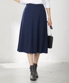 【ジェイ プレス/J.PRESS】の【洗える】セルロースリバー スカート ダルブルー系|ID: prp329100004583911 ipo3291000000033630409