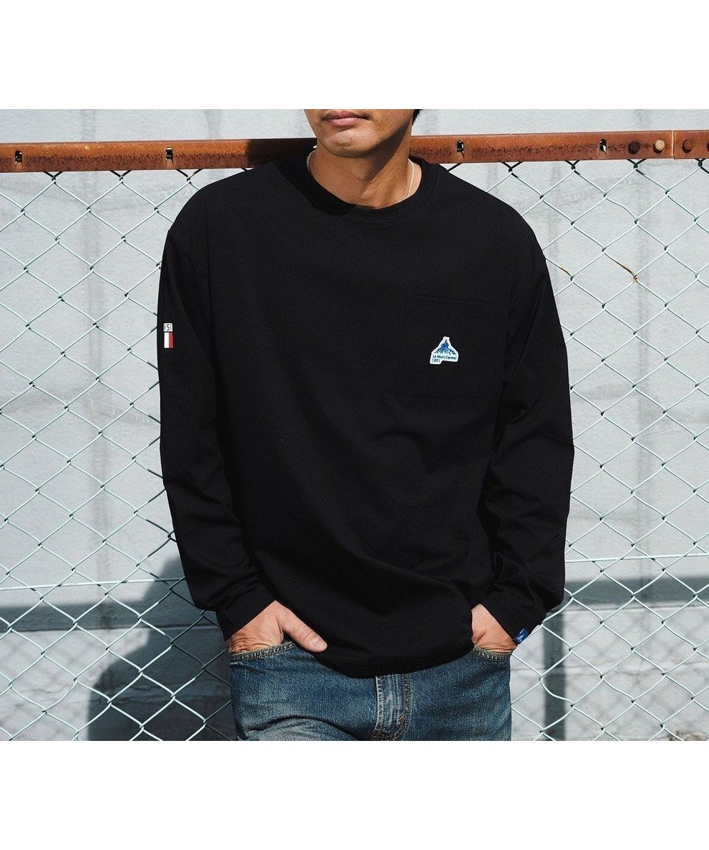 【シェアパーク/SHARE PARK / MEN】の【UVケア・吸水速乾・ストレッチ・軽量 】エンブレムTシャツ(L・XLサイズ) インテリア・キッズ・メンズ・レディースファッション・服の通販 founy(ファニー) 　ファッション　Fashion　レディースファッション　Fashion for Women　トップス・カットソー　Cut & Sew Tops　シャツ・ブラウス・オフィスカジュアル　Elegant Blouses & Button-Ups　ロングTシャツ・Tシャツ　Longline T-Shirts & Tees　カットソー・ベーシックTシャツ　Cut-and-Sewn Tops / Stretch Tees & Basics　カットソー　Cut and Sewn Top　吸水　Absorbent, Quick-Dry　軽量　Lightweight, Ultra Light　シンプル　Simple, Minimal　ストレッチ　Stretch, Stretchy Fabric　フランス　France, French　プリント　Print, Printed Pattern　ベーシック　Basic, Essential　ポケット　Pocket, Pocket Detail　リラックス　Relax, Relaxed Fit　ワーク　Workwear, Utility Style　A/W・秋冬　Autumn/Winter　再入荷　Restock / Back in Stock　ブラック系|ID: prp329100004584023 ipo3291000000033429212