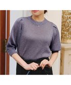 【ティアクラッセ/Tiaclasse】の【洗える】ラメニットトップス ラベンダー|ID: prp329100004584037 ipo3291000000032559754