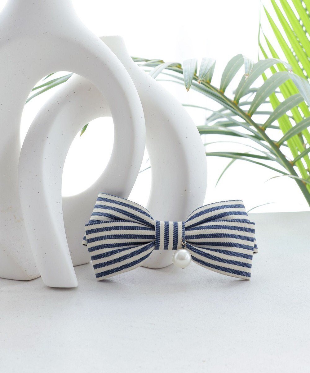 【ティアクラッセ/Tiaclasse】のボーダーリボンバレッタ(パール付き) インテリア・キッズ・メンズ・レディースファッション・服の通販 founy(ファニー) ファッション Fashion レディースファッション Fashion for Women シュシュ&ヘアアクセ/ヘアアレンジ Scrunchies & Hair Accessories アクセサリー Fashion Accessories シューズ Shoes, Footwear ストライプ Stripe, Striped Pattern チュニック Tunic, Long Top バレッタ Barrette, Hair Clip パール Pearl, Pearl Accent リボン Ribbon, Bow 再入荷 Restock / Back in Stock 新作・新入荷 New Arrivals / New In ネイビー|ID: prp329100004584254 ipo3291000000034249930
