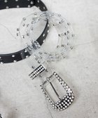 【ウィゴー/WEGO】のビジューワイドベルト 柄1|ID: prp329100004584255 ipo3291000000034310332