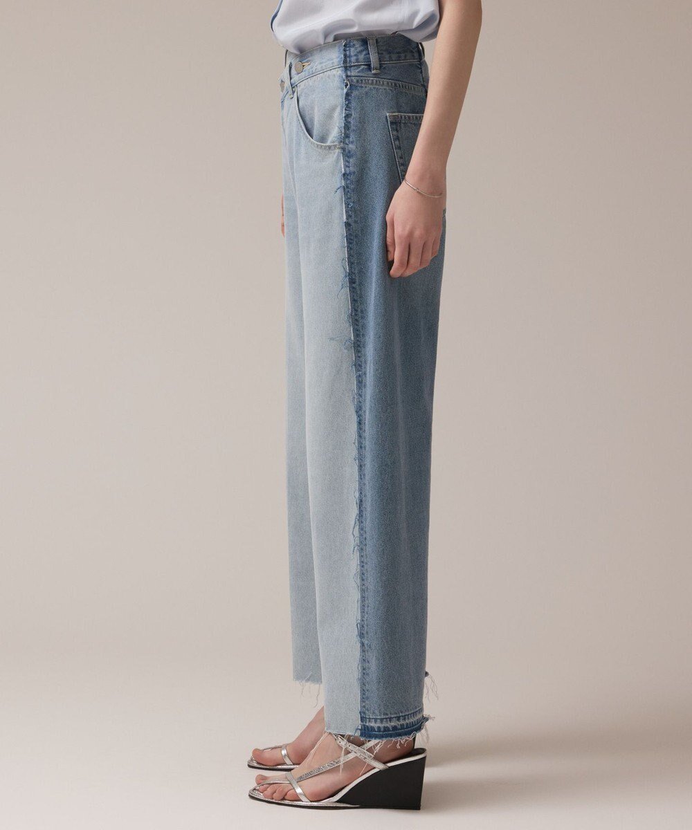 【グレース コンチネンタル/GRACE CONTINENTAL】のリメイクストレートデニムパンツ 人気、トレンドファッション・服の通販 founy(ファニー) 　ファッション　Fashion　レディースファッション　Ladies' Fashion Online　パンツ　Pants　デニムパンツ　Denim Pants　ヴィンテージ　Vintage　春　Spring　ケミカル　Chemical　シンプル　Simple　ストレート　Straight　デニム　Denim　定番　Standard　パッチ　Patch　フロント　Front　ラップ　Wrap　リアル　Real　リメイク　Remake　ワイド　Wide　S/S・春夏　Ss・Spring/Summer　夏　Summer　 other-1|ID: prp329100004584297 ipo3291000000032572483