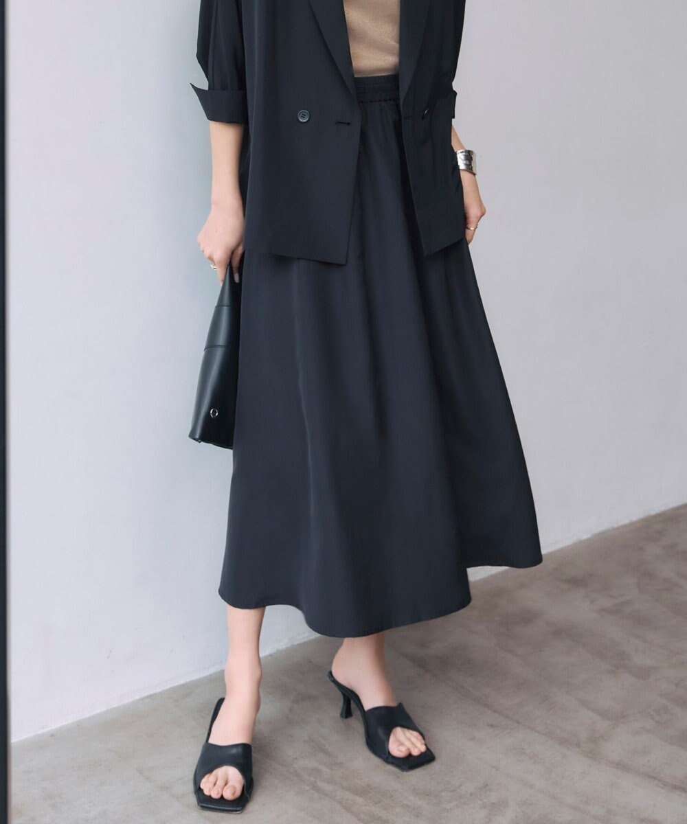 【アイシービー/iCB】の【UVケア・速乾・洗える】シルクエステルタフタ フレアスカート 人気、トレンドファッション・服の通販 founy(ファニー) 　ファッション　Fashion　レディースファッション　Fashion for Women　スカート　Skirts　Aライン・フレアスカート　A-Line & Flared Skirts　洗える　Machine Washable　シルク　Silk, 100% Silk　ジャケット　Jacket, Outerwear　セットアップ　Set-Up, Coordinated Outfit　タフタ　Taffeta, Structured Fabric　フレア　Flare, Flared　ワイド　Wide, Wide Fit　A/W・秋冬　Autumn/Winter　おすすめ　Recommended / Our Picks　エレガント 上品　Elegant　2025年　2025　2025-2026秋冬・A/W　Autumn/Winter 2025–26 AW25–26　 other-1|ID: prp329100004584309 ipo3291000000035725450