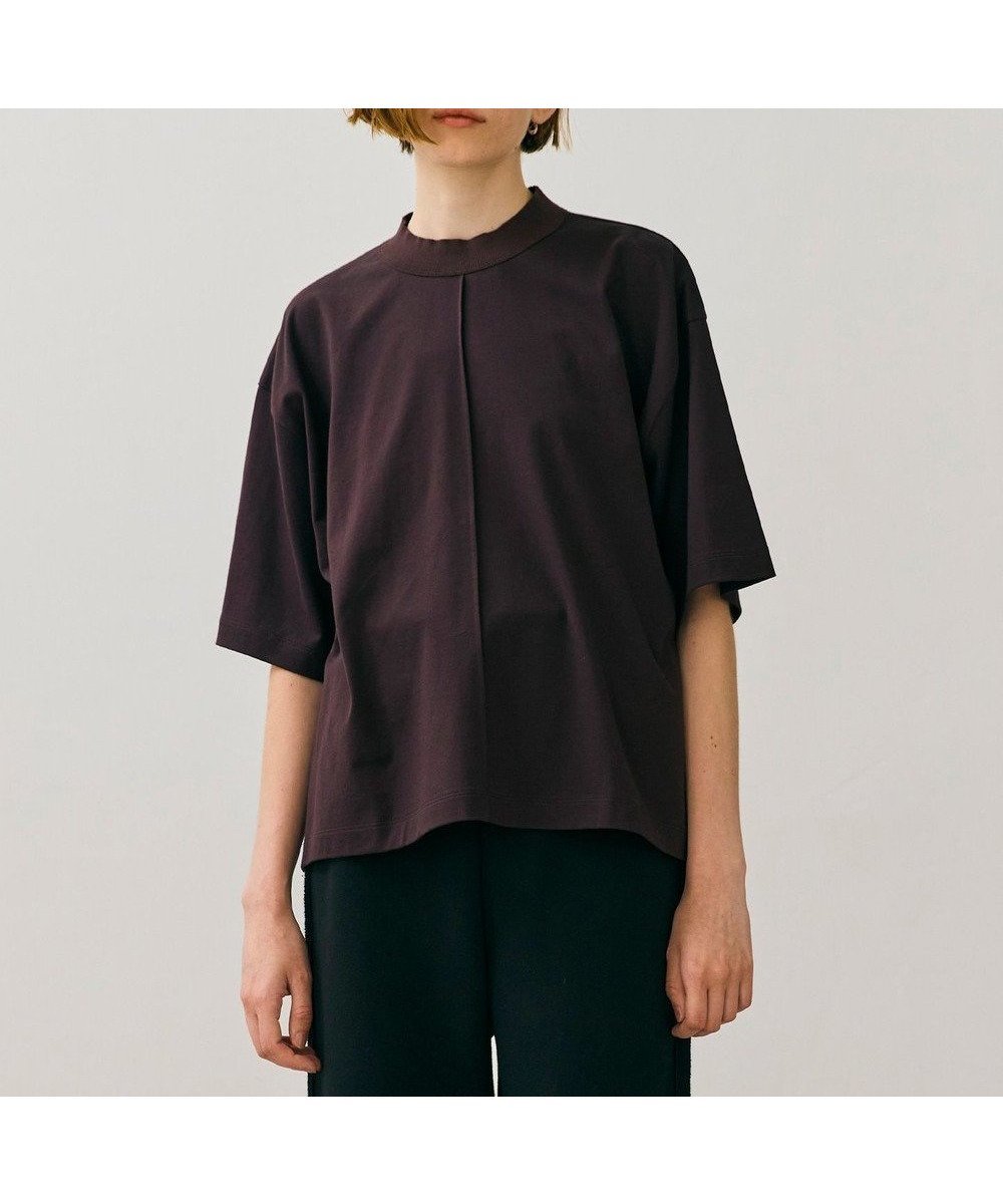 【ベイジ,/BEIGE,】の【BEIGE,ecru/WEB限定・洗える】JERSEY STITCH / コットンハーフスリーブトップス インテリア・キッズ・メンズ・レディースファッション・服の通販 founy(ファニー) 　ファッション　Fashion　レディースファッション　Fashion for Women　トップス・カットソー　Cut & Sew Tops　シャツ・ブラウス・オフィスカジュアル　Elegant Blouses & Button-Ups　ロングTシャツ・Tシャツ　Longline T-Shirts & Tees　カットソー・ベーシックTシャツ　Cut-and-Sewn Tops / Stretch Tees & Basics　カットソー　Cut and Sewn Top　夏　Summer　S/S・春夏　SS, Spring/Summer, Warm Season　洗える　Machine Washable　A/W・秋冬　Autumn/Winter　Bordeaux|ID: prp329100004584331 ipo3291000000032676738