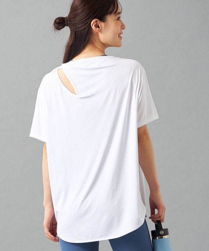 【チャコット/Chacott】のChacott BALANCE ドライストレッチカットアウトTシャツ インテリア・キッズ・メンズ・レディースファッション・服の通販 founy(ファニー) https://founy.com/ ファッション Fashion レディースファッション Fashion for Women トップス・カットソー Cut & Sew Tops シャツ・ブラウス・オフィスカジュアル Elegant Blouses & Button-Ups ロングTシャツ・Tシャツ Longline T-Shirts & Tees 吸水 Absorbent, Quick-Dry 軽量 Lightweight, Ultra Light ストレッチ Stretch, Stretchy Fabric スポーツ Sports, Activewear なめらか Smooth, Silky Texture パターン Pattern, Design Print エレガント 上品 Elegant |ID: prp329100004584344 ipo3291000000032498989