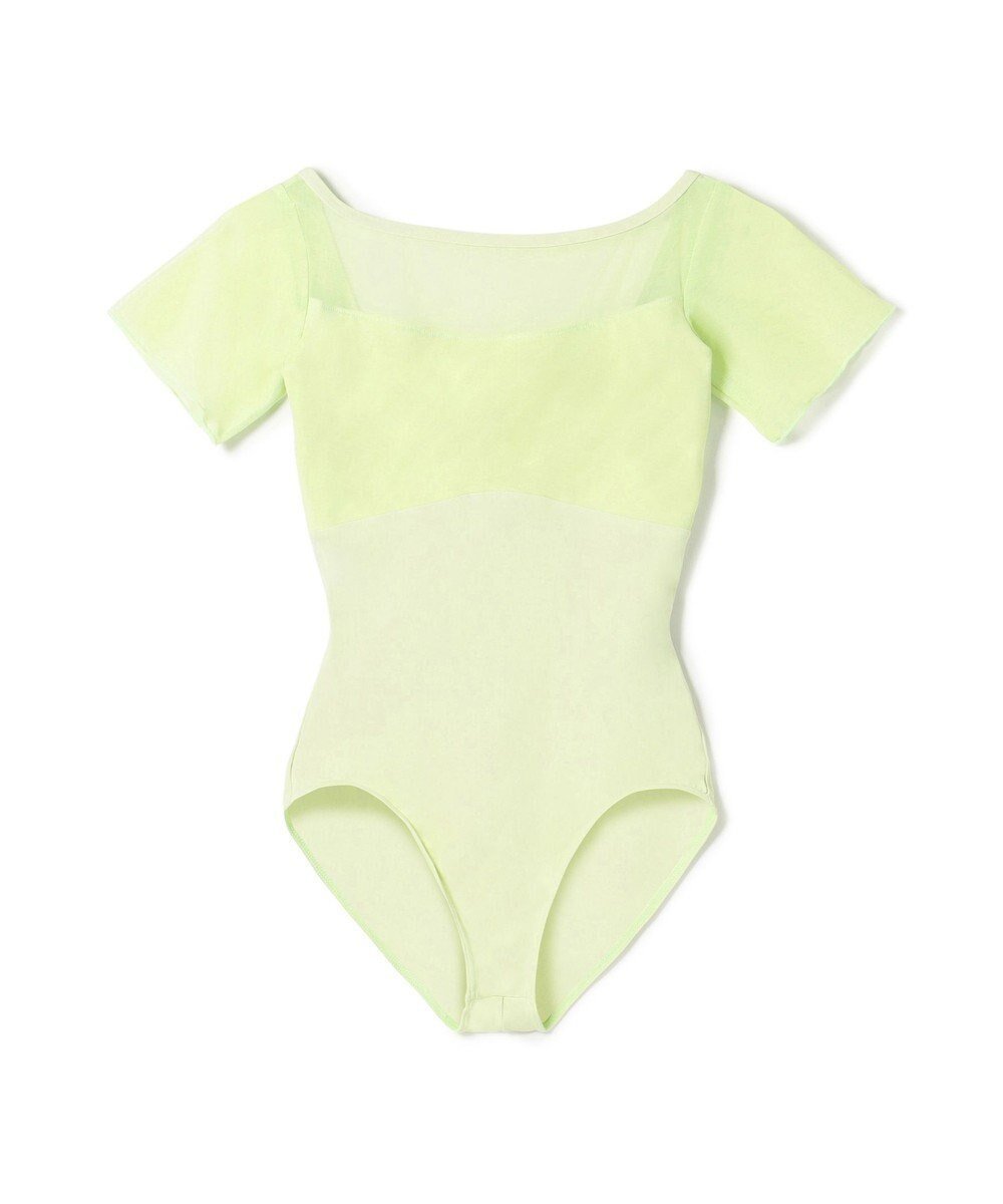 【チャコット/Chacott】のハーフスリーブレオタード インテリア・キッズ・メンズ・レディースファッション・服の通販 founy(ファニー) 　ファッション　Fashion　レディースファッション　Fashion for Women　エレガント 上品　Elegant　カッティング　Cutting Detail　ベビー　Baby, Babywear　ヨーク　Yoke, Yoke Design　ライムグリーン|ID: prp329100004584359 ipo3291000000033656433