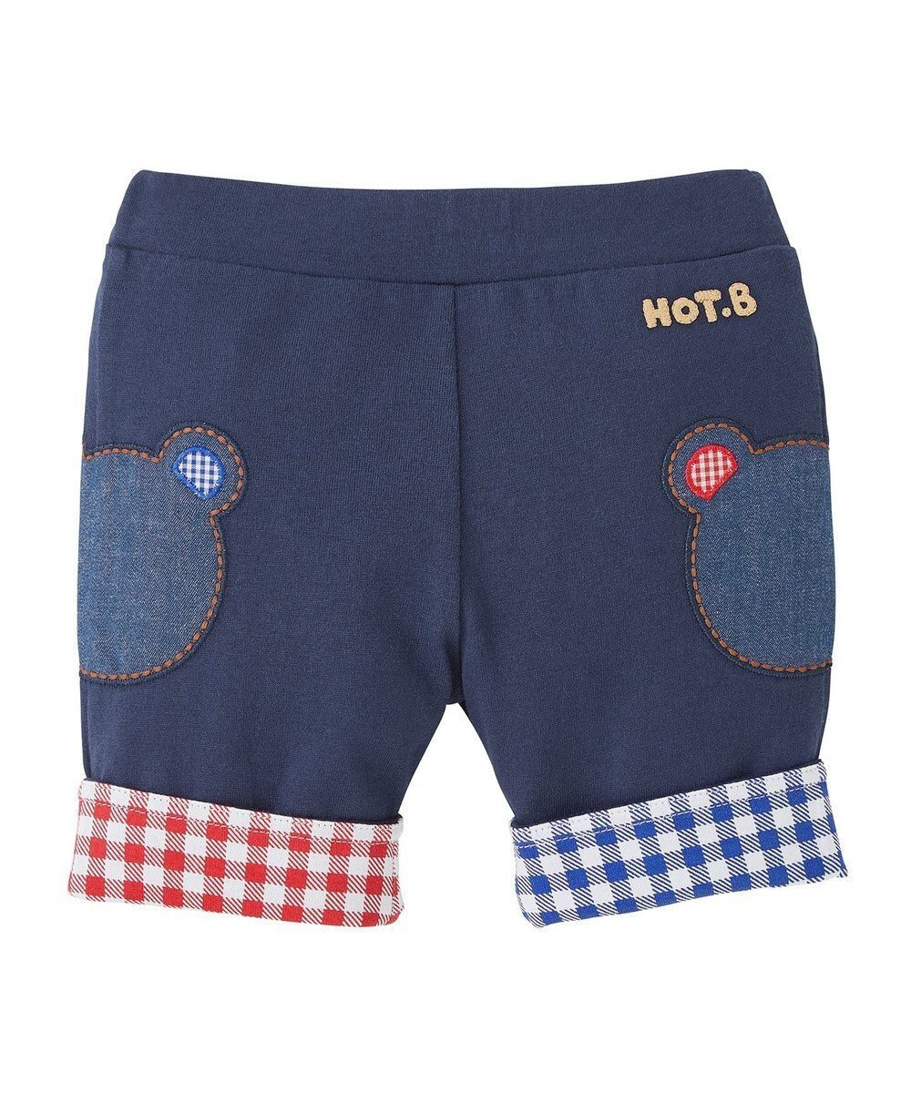 【ミキハウスホットビスケッツ/MIKI HOUSE HOT BISCUITS / KIDS】の【80-120cm】 6分丈 折り返しパンツ 人気、トレンドファッション・服の通販 founy(ファニー) 　ファッション　Fashion　キッズファッション　Fashion for Kids　ボトムス　Bottoms　おすすめ　Recommended / Our Picks　ギンガム　Gingham, Gingham Fabric　セパレート　Separate, Two-Piece　チェック　Check, Plaid, Tartan　ハーフ　Half, Half-Length　夏　Summer　春　Spring　S/S・春夏　SS, Spring/Summer, Warm Season　 other-1|ID: prp329100004584433 ipo3291000000033394892