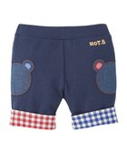 【ミキハウスホットビスケッツ/MIKI HOUSE HOT BISCUITS / KIDS】の【80-120cm】 6分丈 折り返しパンツ 人気、トレンドファッション・服の通販 founy(ファニー) ファッション Fashion キッズファッション Fashion for Kids ボトムス Bottoms おすすめ Recommended / Our Picks ギンガム Gingham, Gingham Fabric セパレート Separate, Two-Piece チェック Check, Plaid, Tartan ハーフ Half, Half-Length 夏 Summer 春 Spring S/S・春夏 SS, Spring/Summer, Warm Season thumbnail 紺|ID: prp329100004584433 ipo3291000000033394893