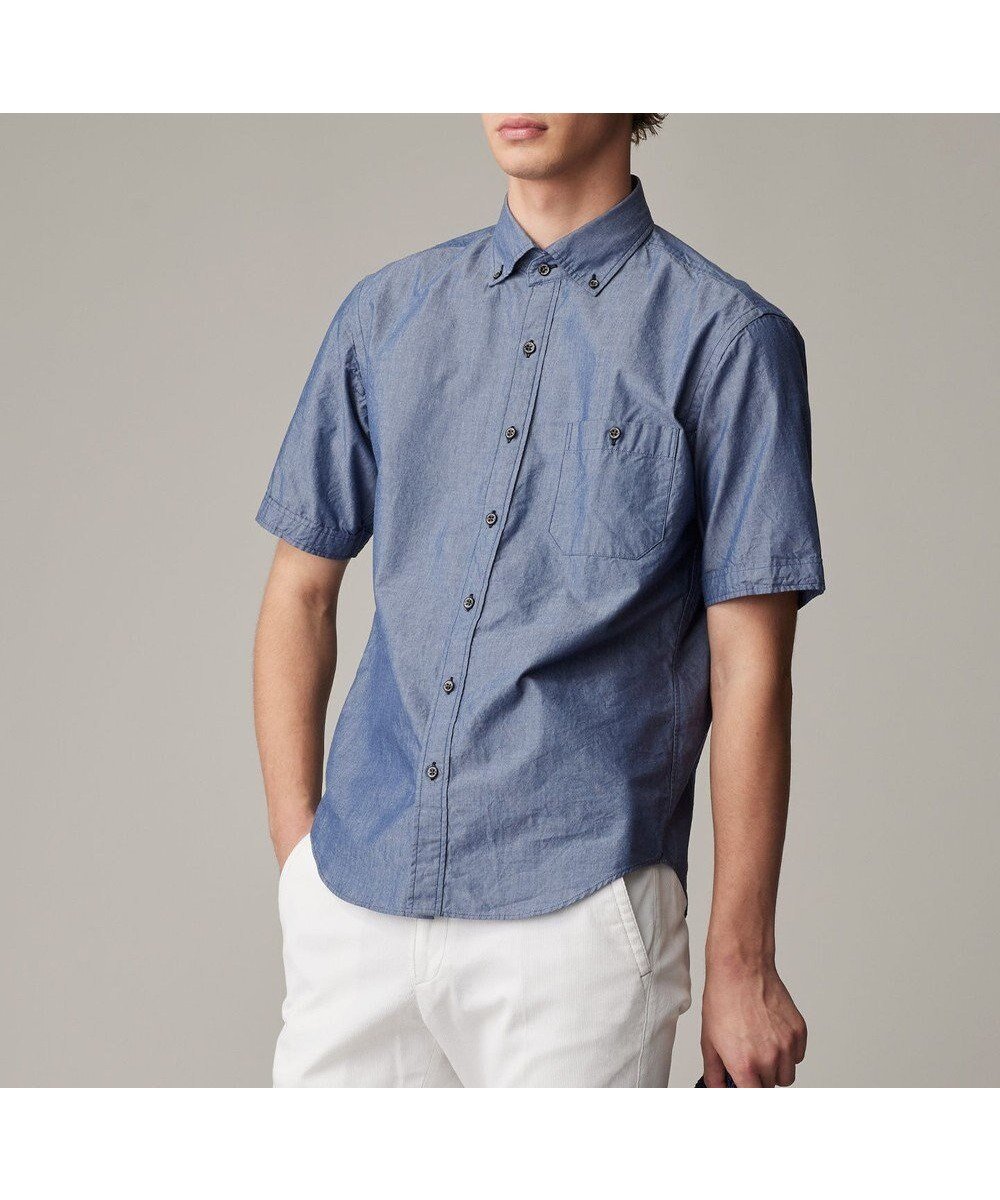 【ジョセフ アブード/JOSEPH ABBOUD / MEN】のクールビズ【新作・環境配慮型素材】サスティナブルファブリック ビオグレースシャンブレー シャツ 人気、トレンドファッション・服の通販 founy(ファニー) 　ファッション　Fashion　メンズファッション　Men's Style Online　トップス・カットソー　Tops/Tshirt/Men　シャツ　Shirts　インナー　Inner　洗える　Washable　吸水　Water Absorption　軽量　Lightweight　ショート　Short　シンプル　Simple　ジャケット　Jacket　スタイリッシュ　Stylish　スラックス　Slacks　デニム　Denim　羽織　Haori　A/W・秋冬　Aw・Autumn/Winter・Fw・Fall-Winter　夏　Summer　エレガント 上品　Elegant　ビジネス 仕事 通勤　Business　 other-1|ID: prp329100004584441 ipo3291000000032499930