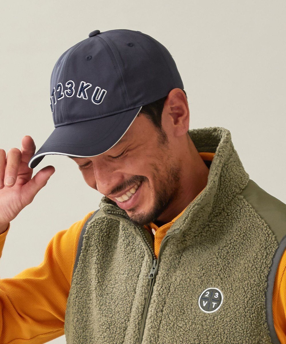【23区 ゴルフ/23区GOLF / MEN】の【UNISEX】ツイル キャップ インテリア・キッズ・メンズ・レディースファッション・服の通販 founy(ファニー) 　ファッション　Fashion　メンズファッション　Men's Style Online　ユニセックス　Unisex　キャップ　Cap　スポーティ　Sporty　ツイル　Twill　帽子　Hat　ネイビー系|ID: prp329100004584443 ipo3291000000032499951