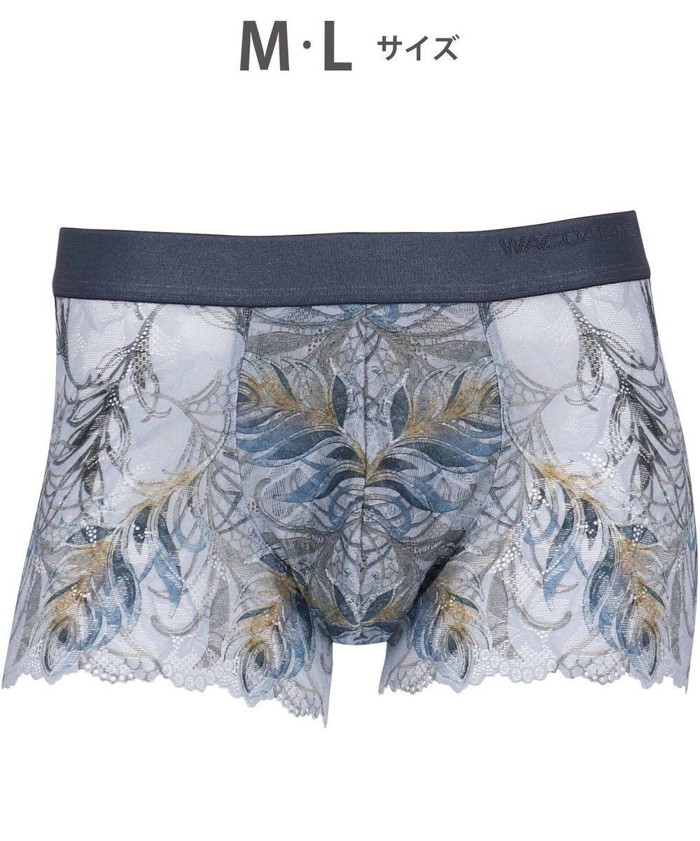 【ワコール/Wacoal / MEN】のWACOAL MEN 【レースボクサー】 ボクサーパンツ フロント快適グラマラス 通気性 スカラ始末(裾部分) 前閉じ レース 下着 メンズ WT3826 /ワコールメン インテリア・キッズ・メンズ・レディースファッション・服の通販 founy(ファニー) 　ファッション　Fashion　メンズファッション　Men's Style Online　ボトムス　Bottoms/Men　アンダー　Under　グラデーション　Gradation　フロント　Front　プリント　Print　メンズ　Mens　モチーフ　Motif　レース　Race　グレー|ID: prp329100004584460 ipo3291000000032562919