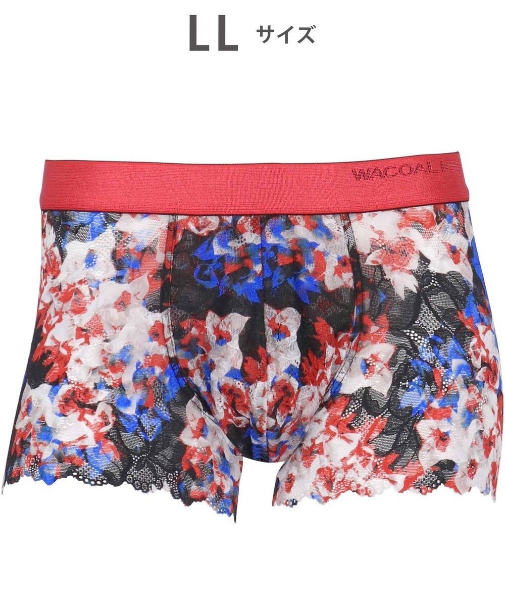 【ワコール/Wacoal / MEN】のWACOAL MEN 【レースボクサー】 ボクサーパンツ フロント快適グラマラス 通気性 スカラ始末(裾部分) 前閉じ レース 下着 メンズ WT3826 /ワコールメン インテリア・キッズ・メンズ・レディースファッション・服の通販 founy(ファニー) 　ファッション　Fashion　メンズファッション　Fashion for Men　ボトムス　Bottoms　アンダー　Underwear Essentials　グラデーション　Gradient, Ombre　フロント　Front, Front Design　プリント　Print, Printed Pattern　メンズ　Men's, Menswear　モチーフ　Motif, Design Theme　レース　Lace, Lace Fabric　エンジ|ID: prp329100004584460 ipo3291000000033653769