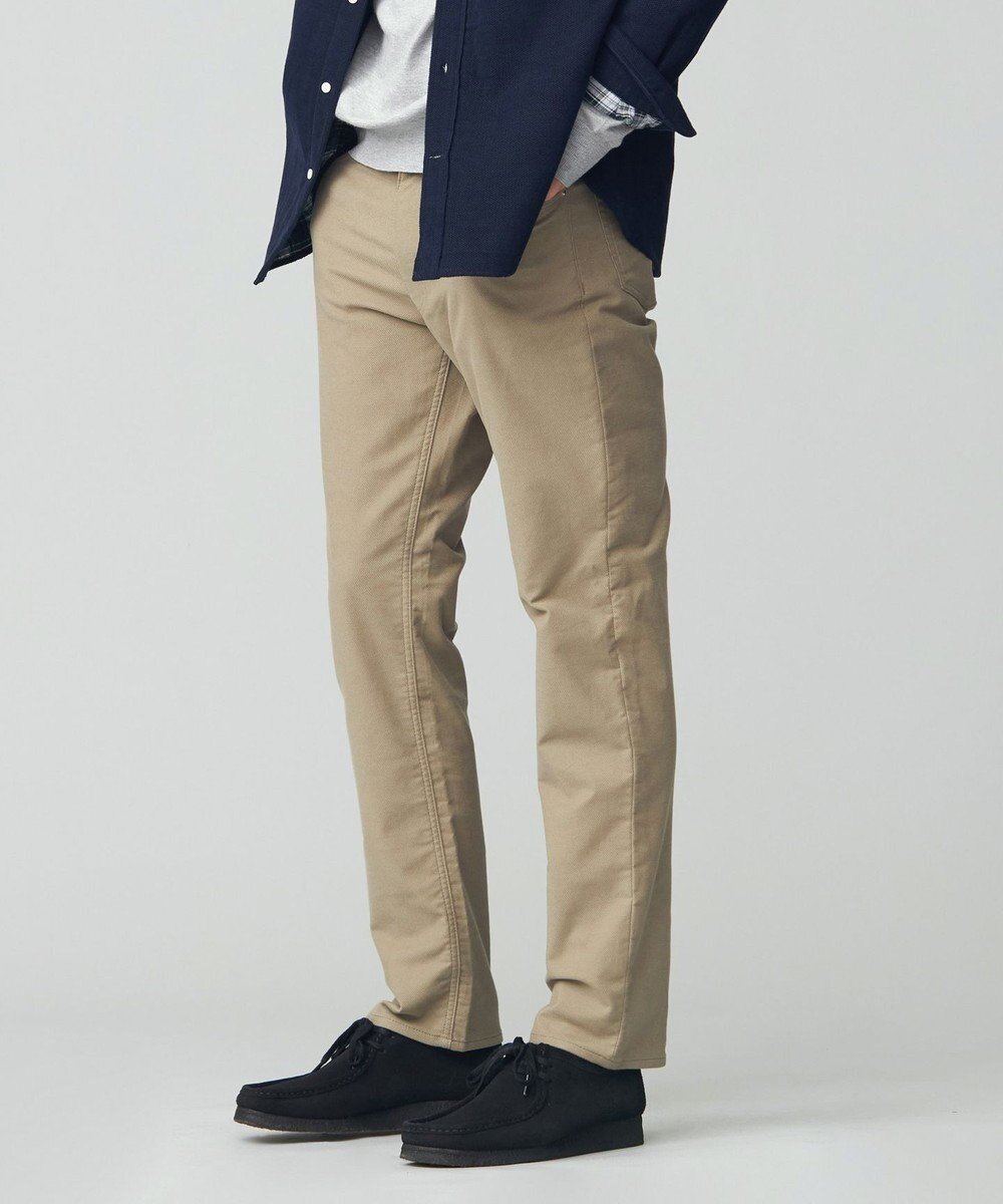 【ジェイ プレス/J.PRESS / MEN】のドビーストレッチ起毛パンツ インテリア・キッズ・メンズ・レディースファッション・服の通販 founy(ファニー) 　ファッション　Fashion　メンズファッション　Fashion for Men　ボトムス　Bottoms　ジャケット　Jacket, Outerwear　ストレッチ　Stretch, Stretchy Fabric　スラックス　Slacks, Dress Pants　スリム　Slim, Slim Fit　チェーン　Chain, Chain Strap　パッチ　Patch, Appliqué　ポケット　Pocket, Pocket Detail　A/W・秋冬　Autumn/Winter　S/S・春夏　SS, Spring/Summer, Warm Season　夏　Summer　ベージュ系|ID: prp329100004584472 ipo3291000000033408746