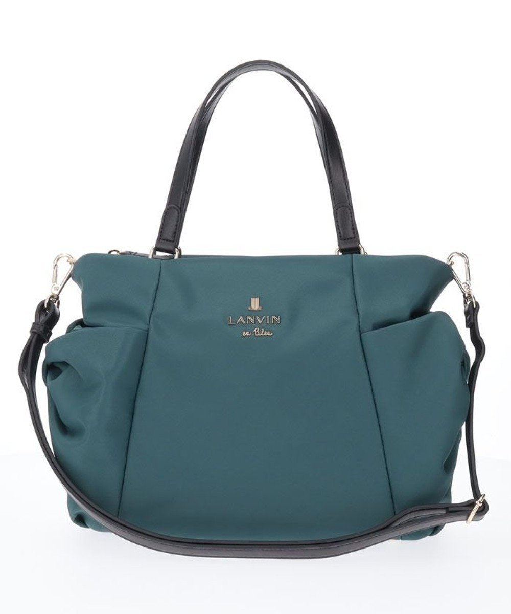 【ランバン オン ブルー/LANVIN en Bleu】のジョエル 2wayショルダー インテリア・キッズ・メンズ・レディースファッション・服の通販 founy(ファニー) 　ファッション　Fashion　レディースファッション　Fashion for Women　バッグ　Bags　ショルダー　Shoulder, Shoulder Strap　リボン　Ribbon, Bow　エレガント 上品　Elegant　ダークグリーン|ID: prp329100004584516 ipo3291000000033400432