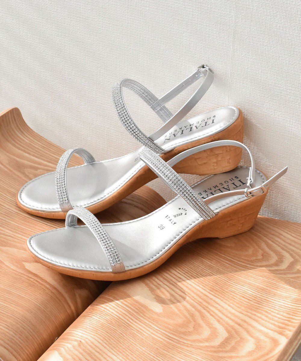 【インター ショシュール/INTER-CHAUSSURES】の【ITALIAN SHOEMAKERS】ラインストーンダブルベルトサンダル 人気、トレンドファッション・服の通販 founy(ファニー) 　ファッション　Fashion　レディースファッション　Ladies' Fashion Online　ベルト　Belts　おすすめ　Recommend　イタリア　Italy　クッション　Cushion　サンダル　Sandals　シューズ　Shoes　ストーン　Stone　人気　Popularity　夏　Summer　S/S・春夏　Ss・Spring/Summer　A/W・秋冬　Aw・Autumn/Winter・Fw・Fall-Winter　 other-1|ID: prp329100004584528 ipo3291000000032677099
