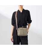 【イザック/Y'SACCS】のナイロン×牛革コンビシリーズ 横型ショルダーバッグ SSサイズ グレージュ|ID: prp329100004584530 ipo3291000000033668484