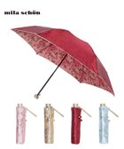 【ムーンバット/MOONBAT】のミラショーン (mila schon) 折りたたみ傘 内側花プリント ワイン|ID: prp329100004584545 ipo3291000000032501928