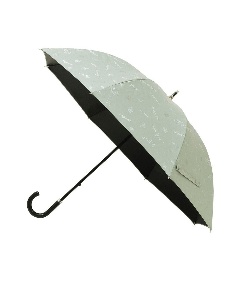 【ムーンバット/MOONBAT】の【一級遮光/晴雨兼用】LANVIN en Bleu (ランバン オン ブルー) 長傘 日傘 ラインドローイング 遮光 遮熱 UV インテリア・キッズ・メンズ・レディースファッション・服の通販 founy(ファニー) 　ファッション　Fashion　レディースファッション　Ladies' Fashion Online　傘 / レイングッズ　Umbrellas/Rainwear　傘　Umbrella　日傘　Parasol　ミックス　Mix　モチーフ　Motif　ミントグリーン|ID: prp329100004584546 ipo3291000000032501934