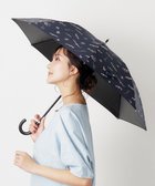 【ムーンバット/MOONBAT】の【一級遮光/晴雨兼用】LANVIN en Bleu (ランバン オン ブルー) 長傘 日傘 ラインドローイング 遮光 遮熱 UV ディープブルー|ID: prp329100004584546 ipo3291000000032501935