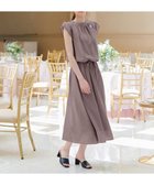 【ティアクラッセ/Tiaclasse】の【洗える】フリル袖ワンピース モカ|ID: prp329100004584554 ipo3291000000032502054