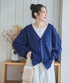 【ウィゴー/WEGO】の【ユニセックス着用ITEM/MLサイズ展開】ドロップショルダーカーディガン ネイビー|ID: prp329100004584610 ipo3291000000032502537