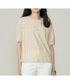 【自由区/JIYU-KU】の【WEB限定・洗える】ストライプハイゲージジャージー カットソー ベージュ|ID: prp329100004584674 ipo3291000000032503276